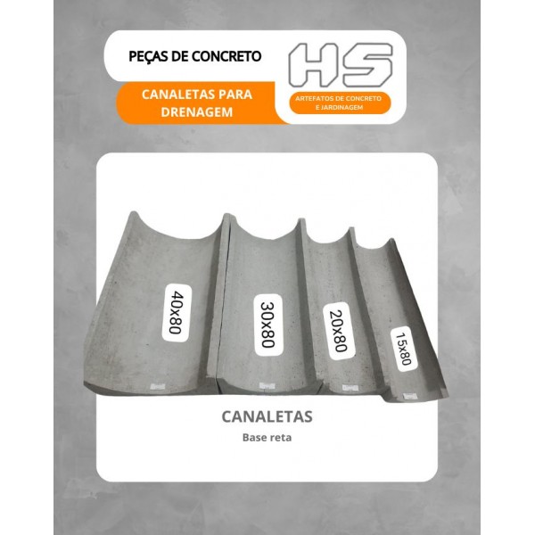 CANALETAS DE CONCRETO