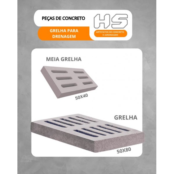 GRELHAS DE CONCRETO 