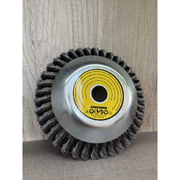 Escova Rotativa De Aço P/ Roçadeiras - Kawashima ( Uso leve )