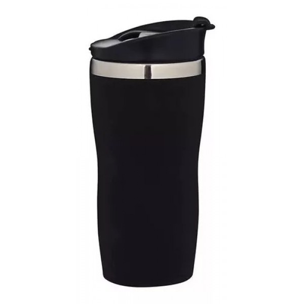 Copo Aço Inox 450ml Coffee To Go - Preto